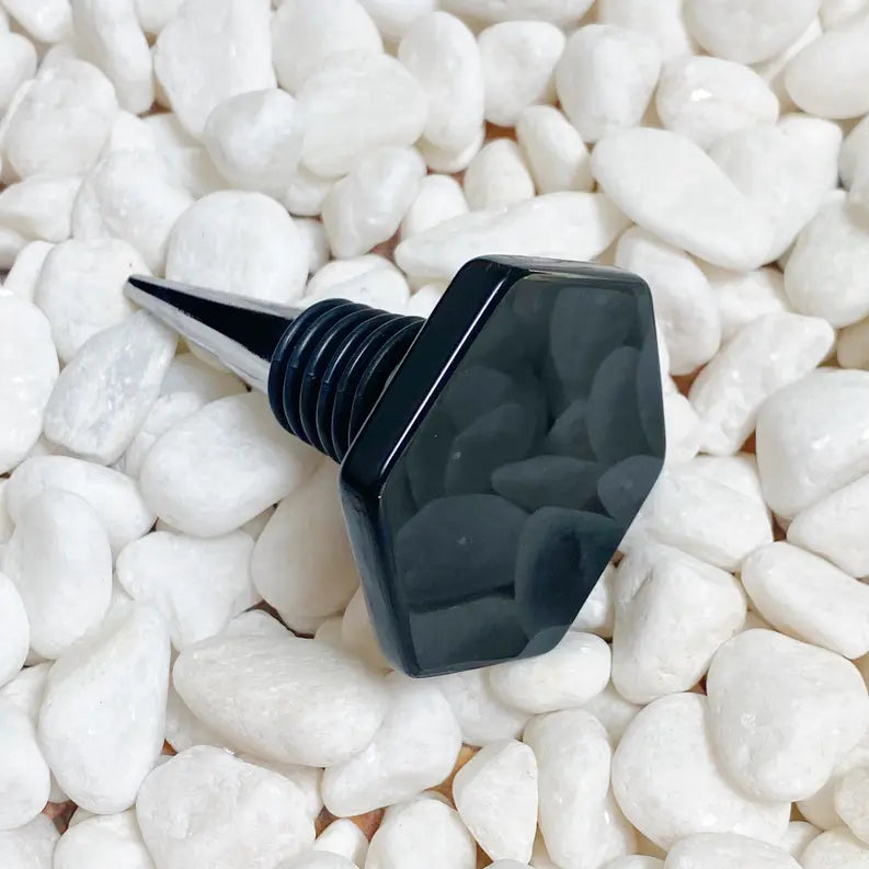 Soho Lounge Hexagon Stone Wine Stopper Ellison+Young