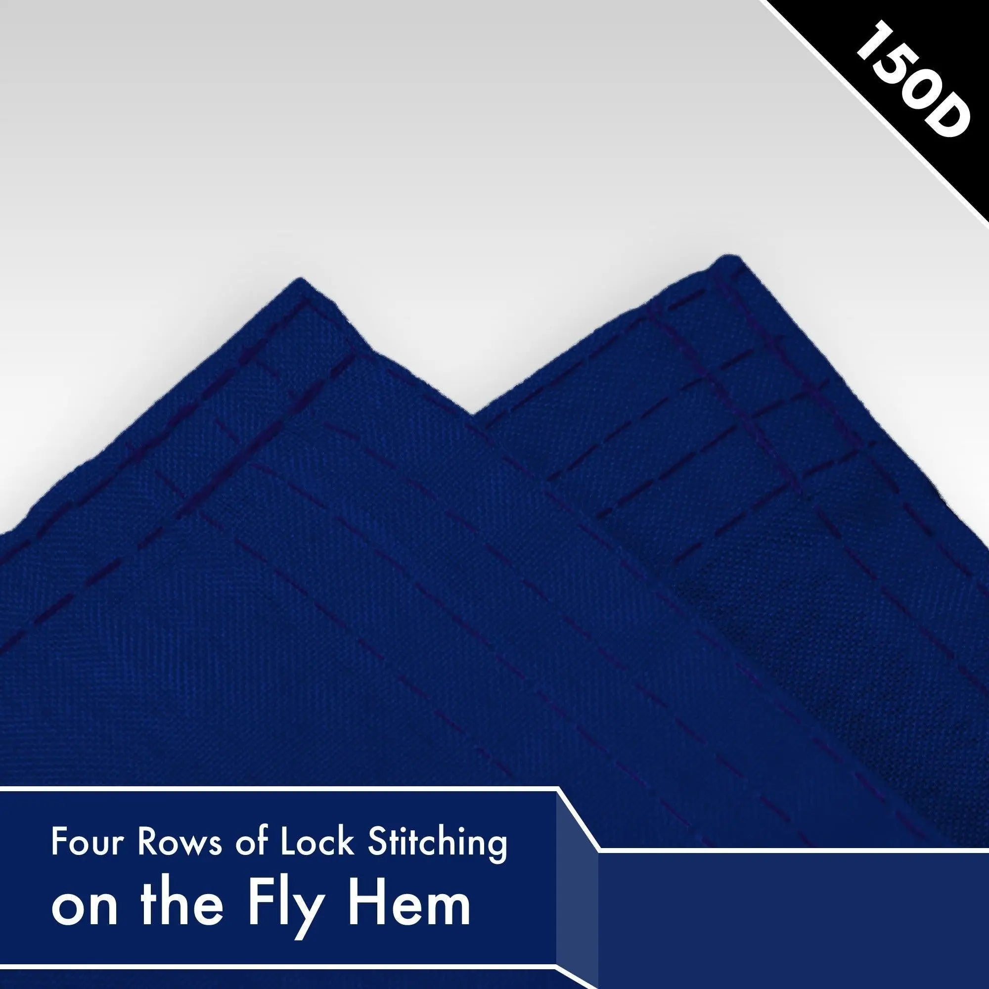 Solid Blue Color Flag 3x5 Ft 2-Pack Printed 150D Polyester By G128 G128