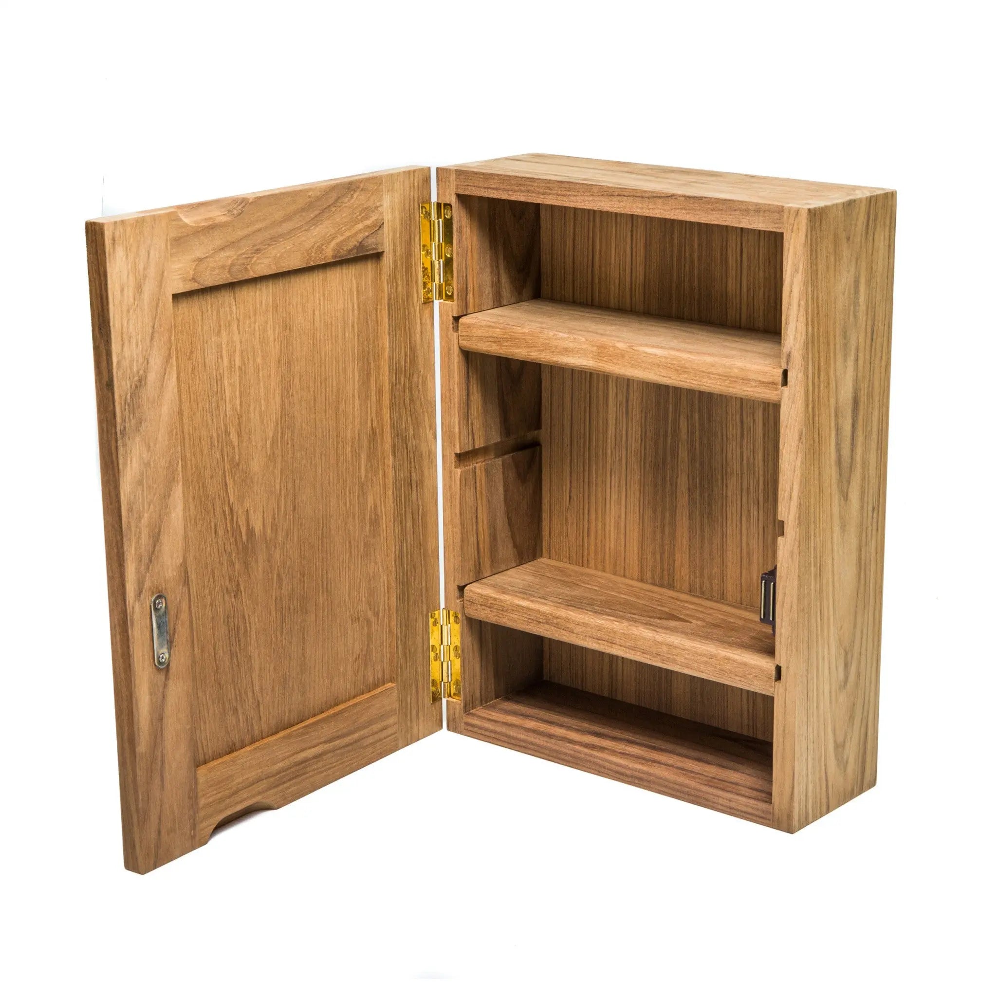 Solid Teak Mirrored Hanging Medicine Cabinet Homeroots Bed & Bath