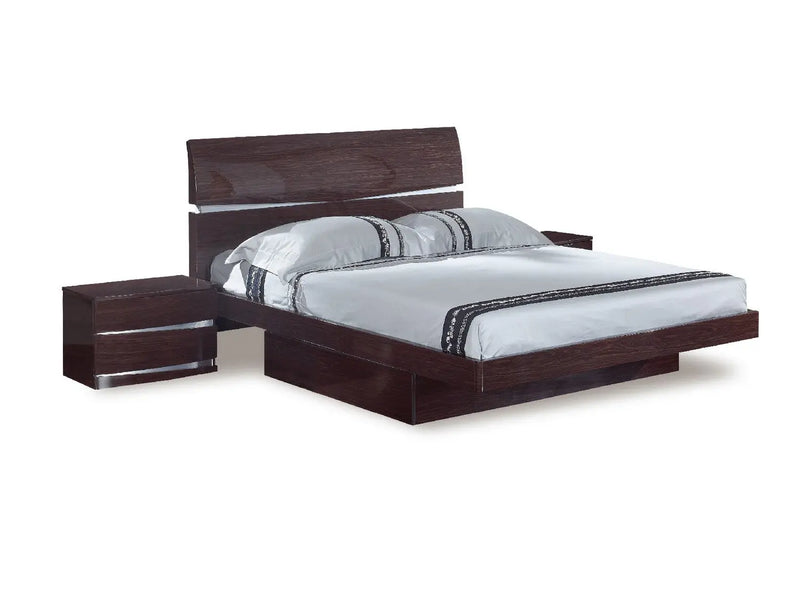 Solid Wood King Wood Brown Bed Homeroots Bed & Bath