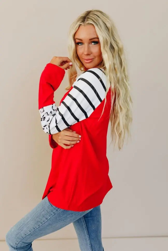 Southern Love Long Sleeve Tee Stay Warm in Style