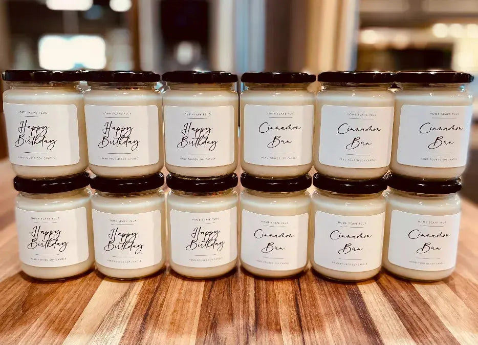 Soy Candle Cinnamon Bun Home Scape Plus