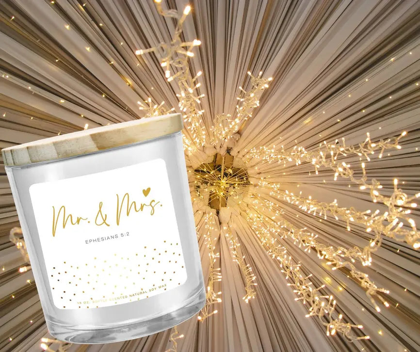 Soy Candle Mr And Mrs 13Oz Ephesians 5 Dicksons Inc