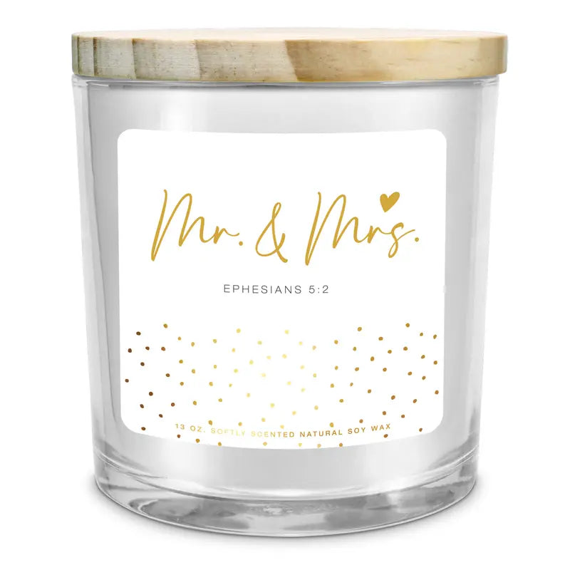 Soy Candle Mr And Mrs 13Oz Ephesians 5 Dicksons Inc