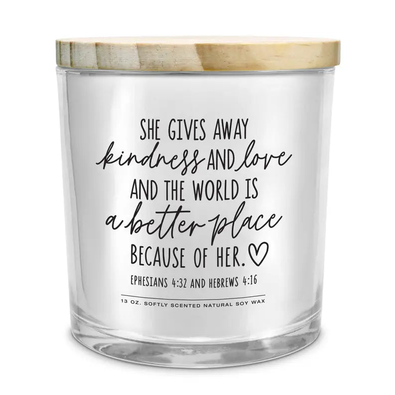 Soy Candle She Gives Away Kindness 13Oz Dicksons Inc