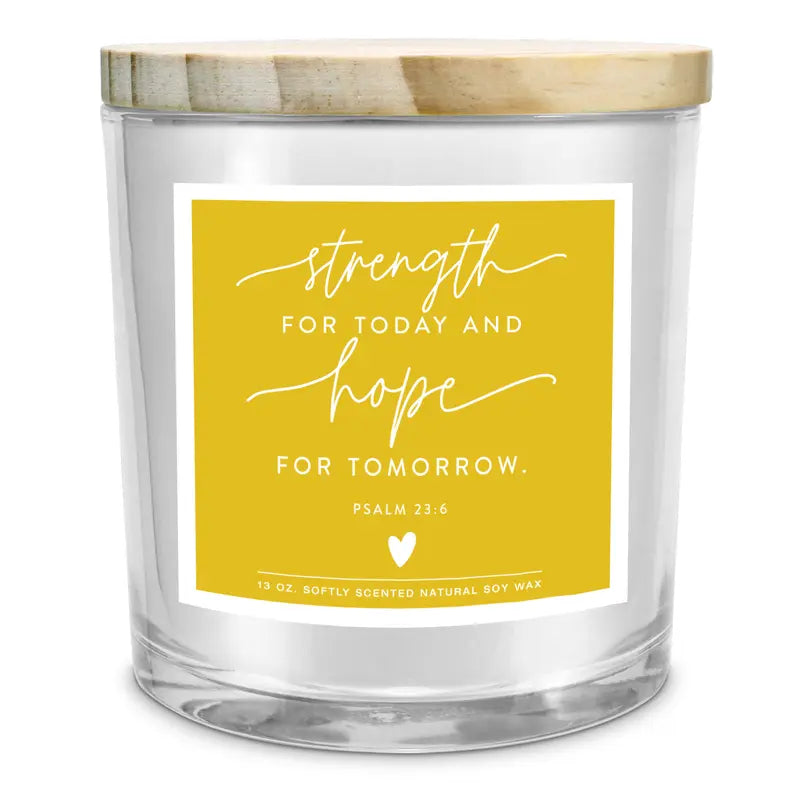 Soy Candle Strength For Today 13 Oz Dicksons Inc