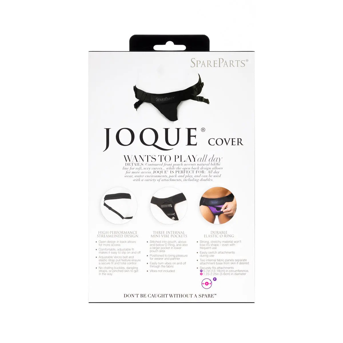 SpareParts Joque Cover Undwr Harness Red (Double Strap) Size B Nylon SpareParts HardWear