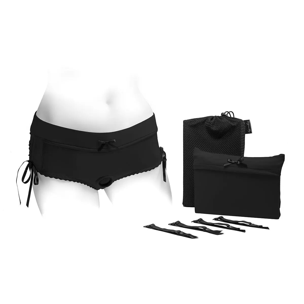 SpareParts Sasha Harness Black/Black Nylon - Large SpareParts HardWear