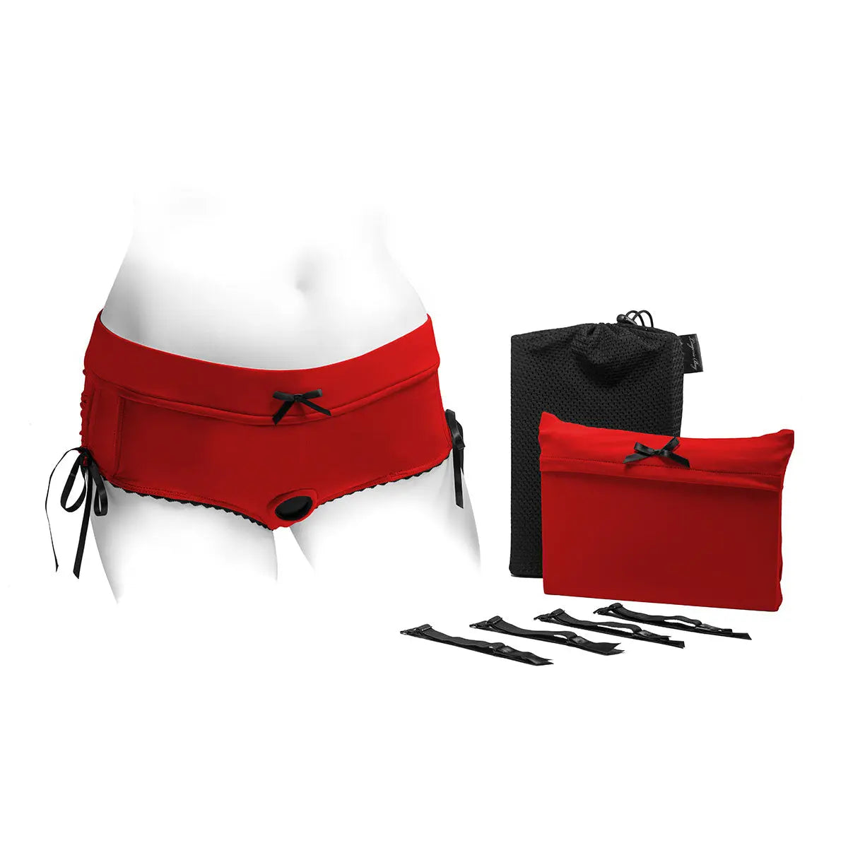SpareParts Sasha Harness Red/Black Nylon - 3X SpareParts HardWear