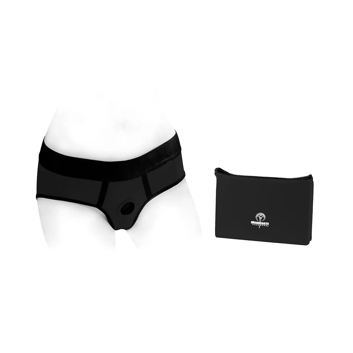 SpareParts Tomboi Harness Black/Black Nylon - XL SpareParts HardWear