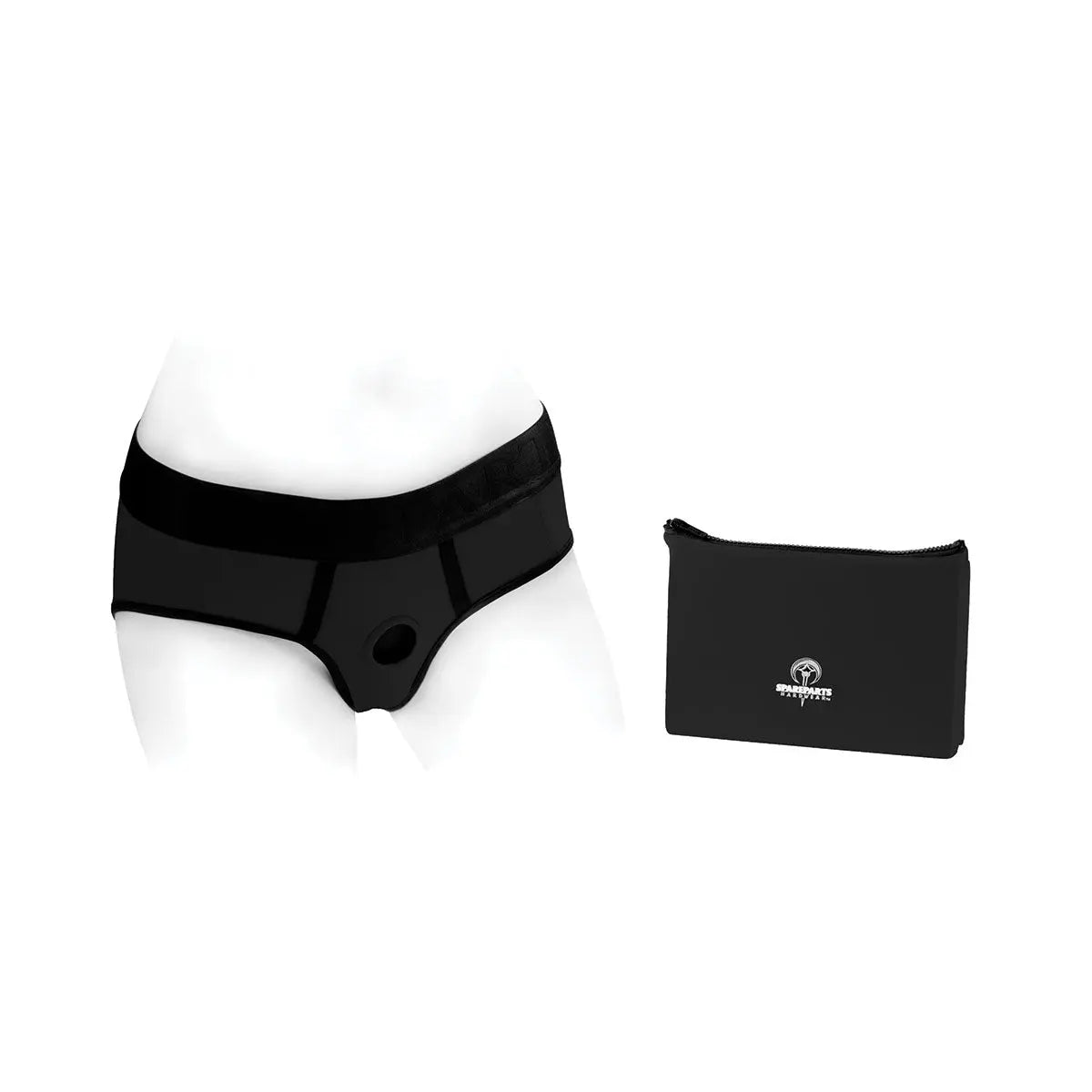 SpareParts Tomboi Harness Black/Black Nylon - XXS SpareParts HardWear