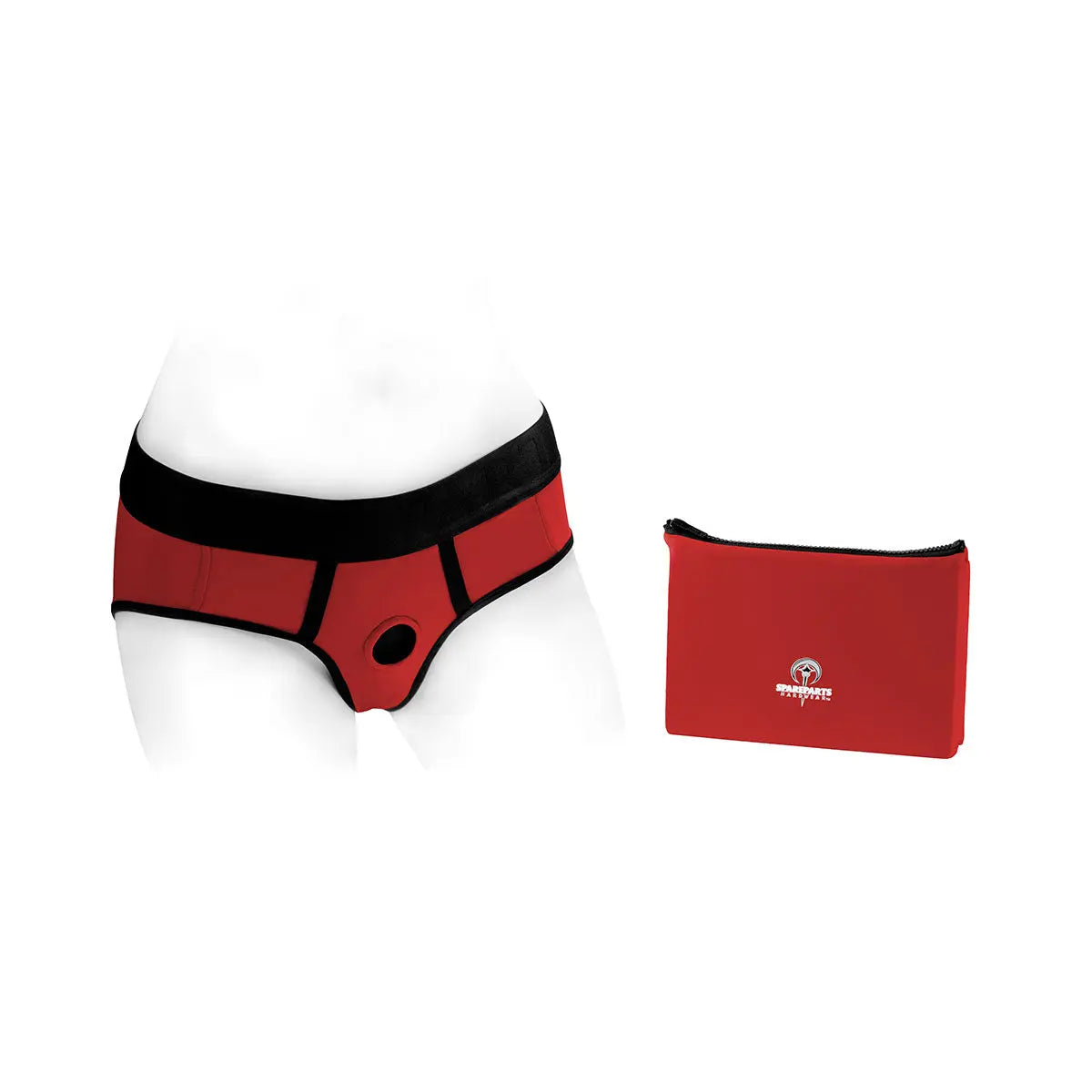 SpareParts Tomboi Harness Red/Black Nylon - Large SpareParts HardWear