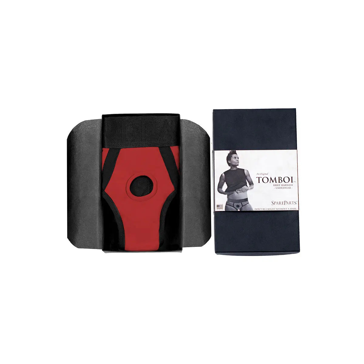 SpareParts Tomboi Harness Red/Black Nylon - Small SpareParts HardWear