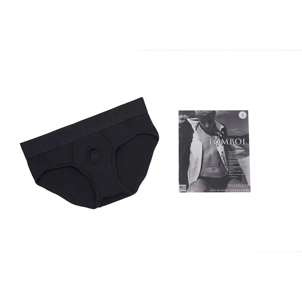 SpareParts Tomboi Rayon Brief Harness Black Size 3XL SpareParts HardWear