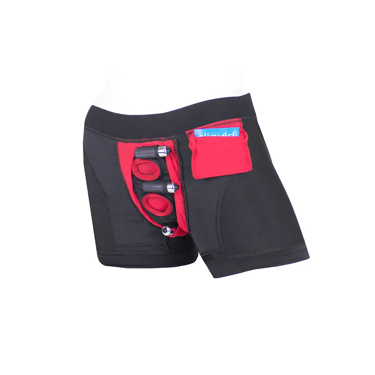 SpareParts Tomboii Nylon Boxer Briefs Harness Black/Red Size 4XL SpareParts HardWear