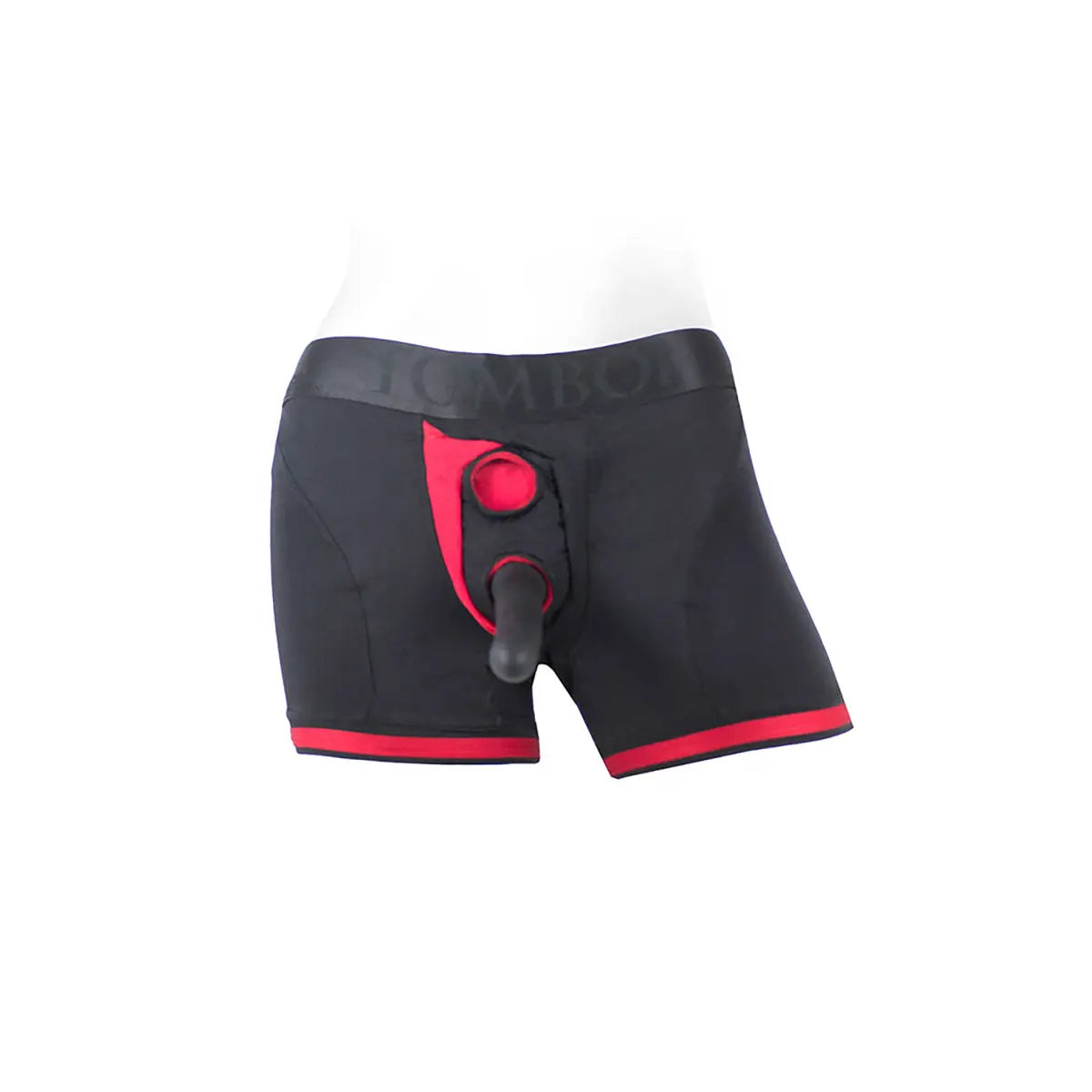 SpareParts Tomboii Nylon Boxer Briefs Harness Black/Red Size 4XL SpareParts HardWear