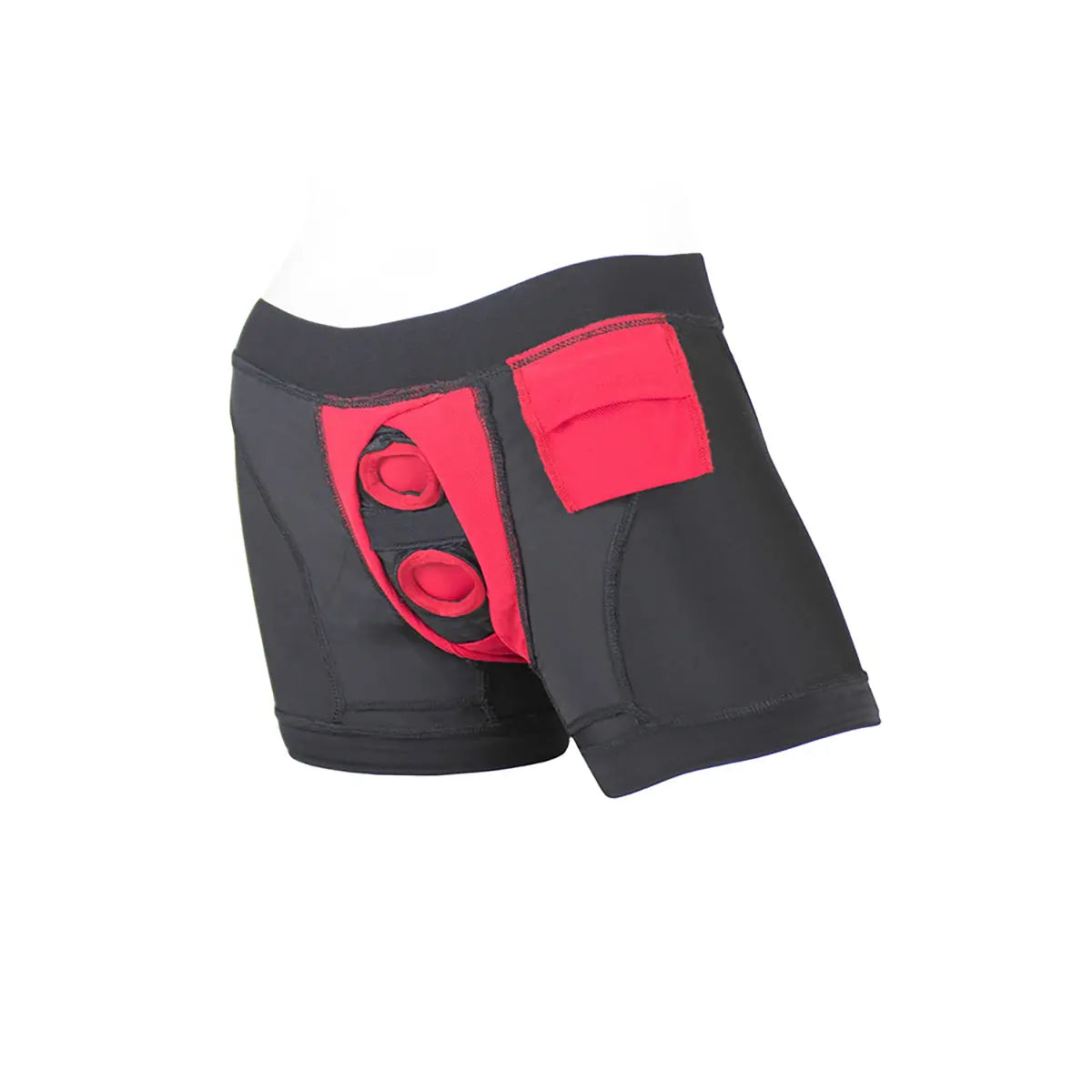 SpareParts Tomboii Nylon Boxer Briefs Harness Black/Red Size 4XL SpareParts HardWear