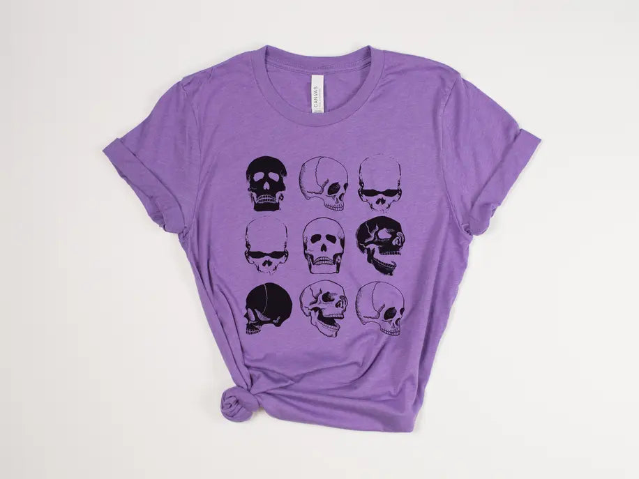Spooky Skulls Unisex Halloween Shirt Stiles Tee