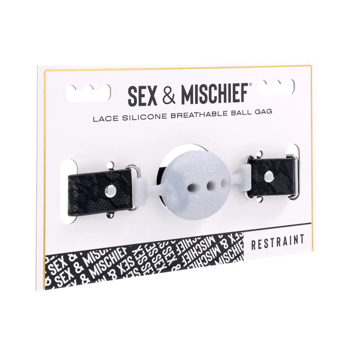 Sportsheets Sex Mischief Lace Silicone Breathable Ball Gag Sportsheets