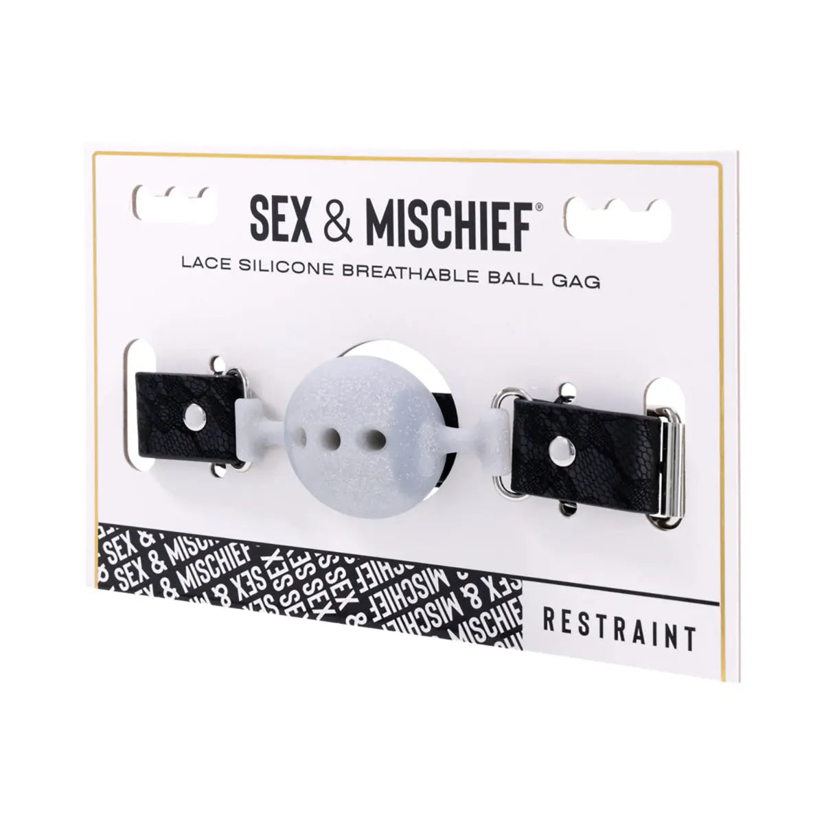 Sportsheets Sex Mischief Lace Silicone Breathable Ball Gag Sportsheets