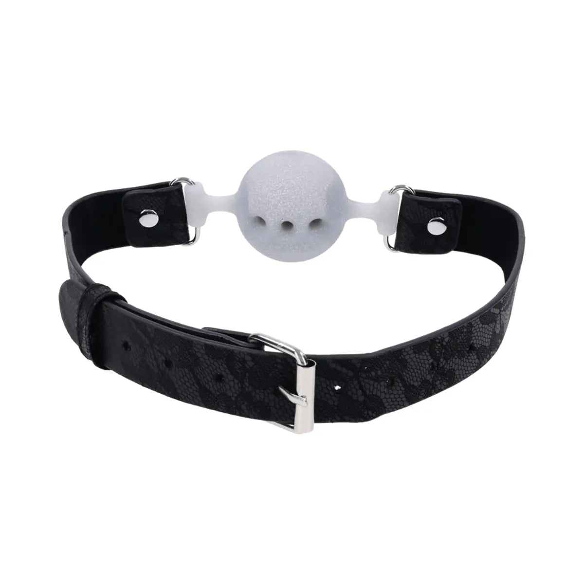 Sportsheets Sex Mischief Lace Silicone Breathable Ball Gag Sportsheets