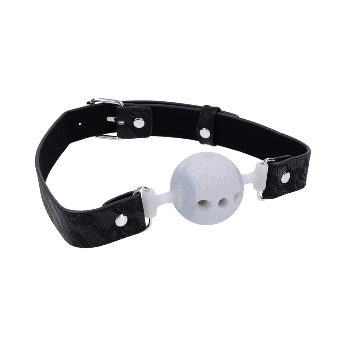 Sportsheets Sex Mischief Lace Silicone Breathable Ball Gag Sportsheets