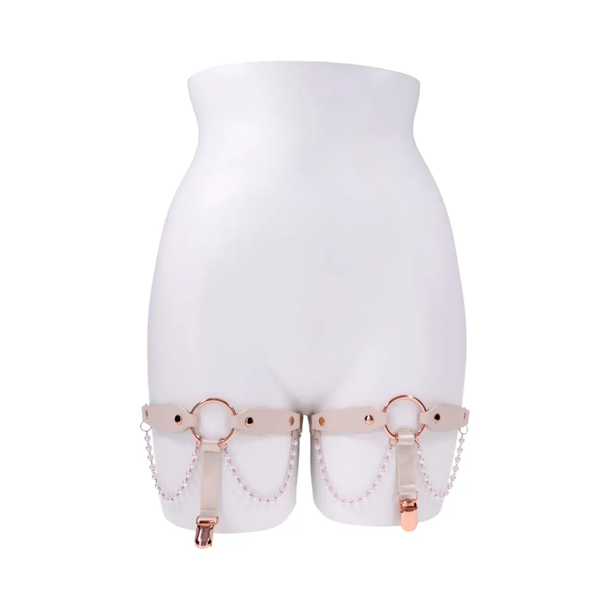 Sportsheets Sex & Mischief Peaches 'n CreaMe Pearl Garters Sportsheets