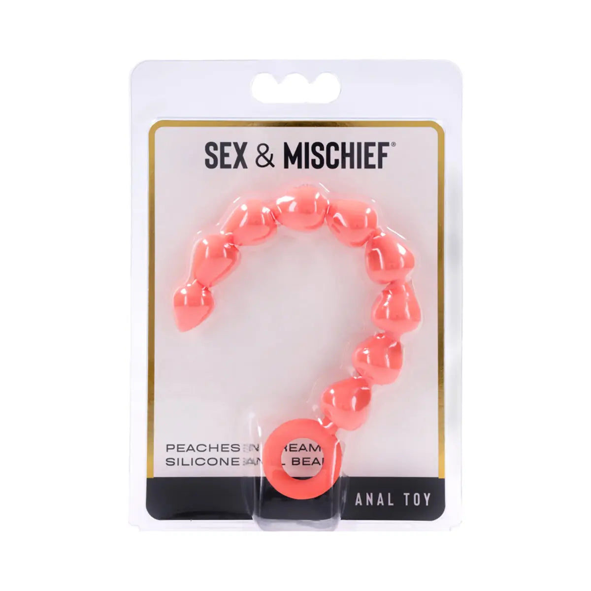Sportsheets Sex & Mischief Peaches 'n CreaMe Silicone Anal Beads Sportsheets