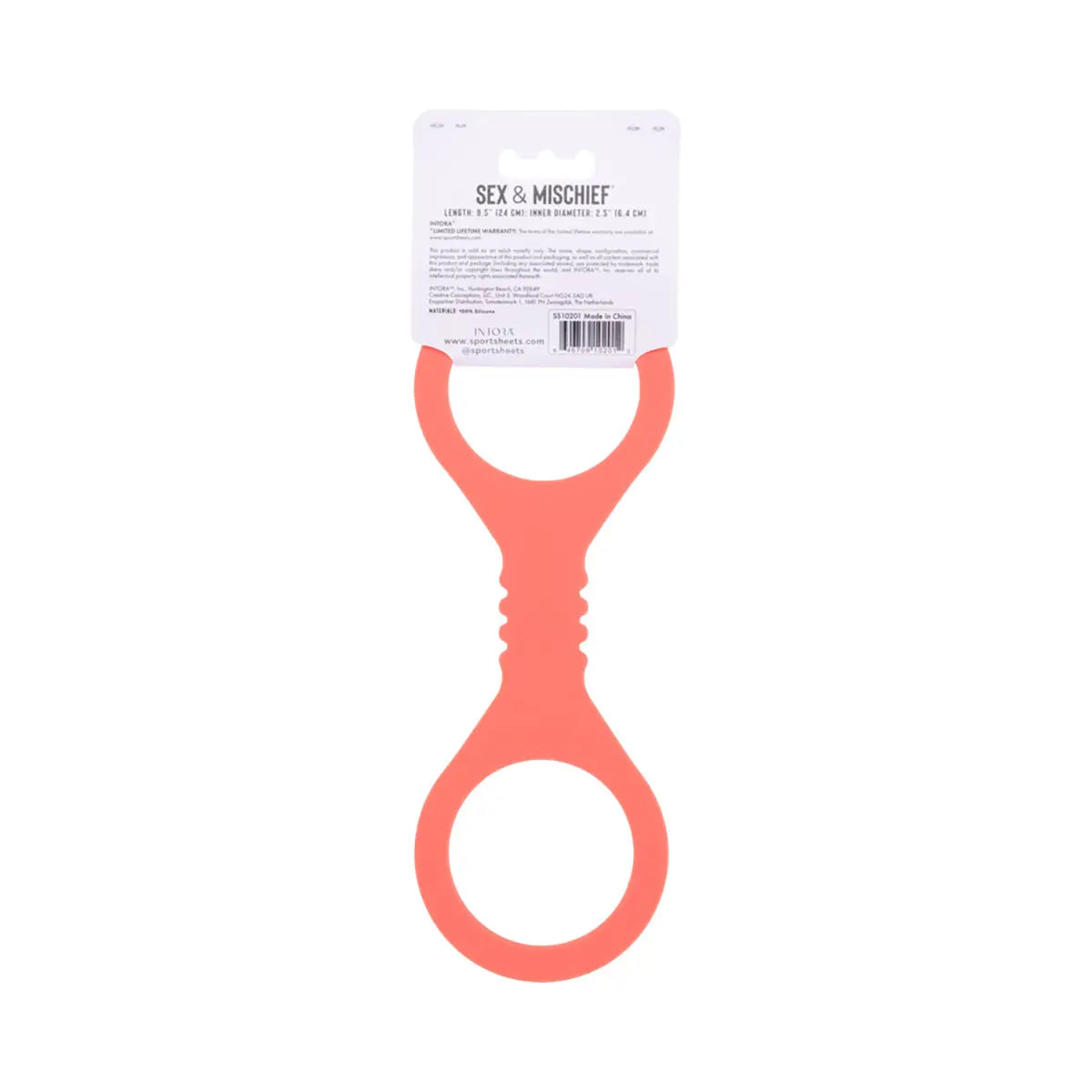 Sportsheets Sex & Mischief Peaches 'n CreaMe Small Silicone Cuffs Sportsheets
