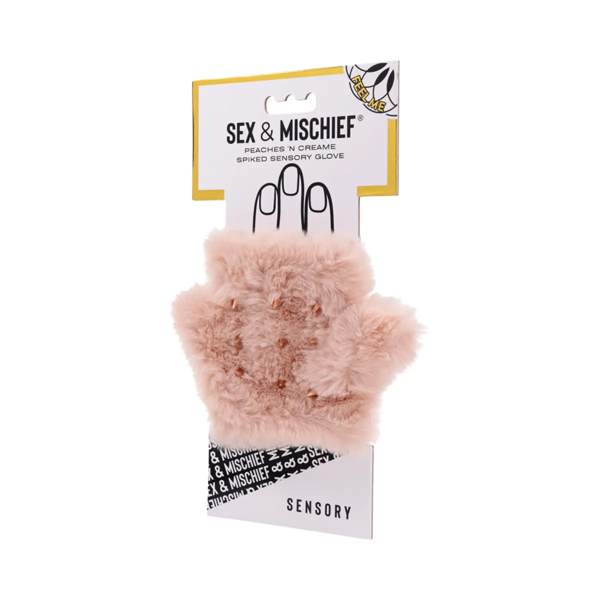 Sportsheets Sex & Mischief Peaches 'n CreaMe Spiked Sensory Glove Sportsheets
