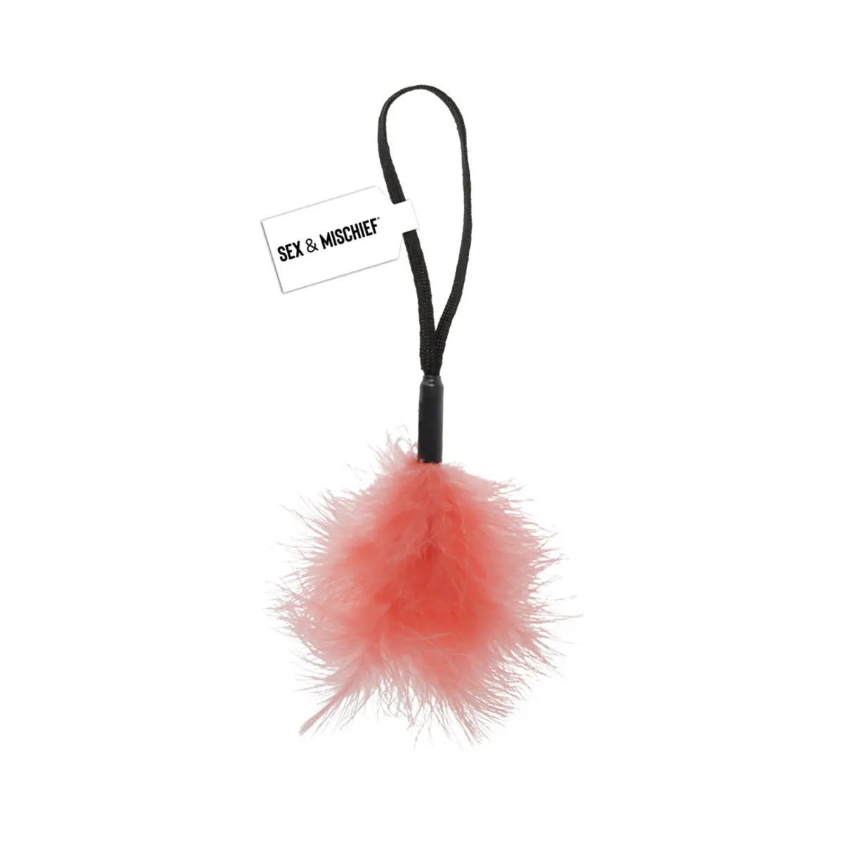 Sportsheets Sex & Mischief Peaches 'n CreaMe Wrist Feather Tickler Peach Sportsheets