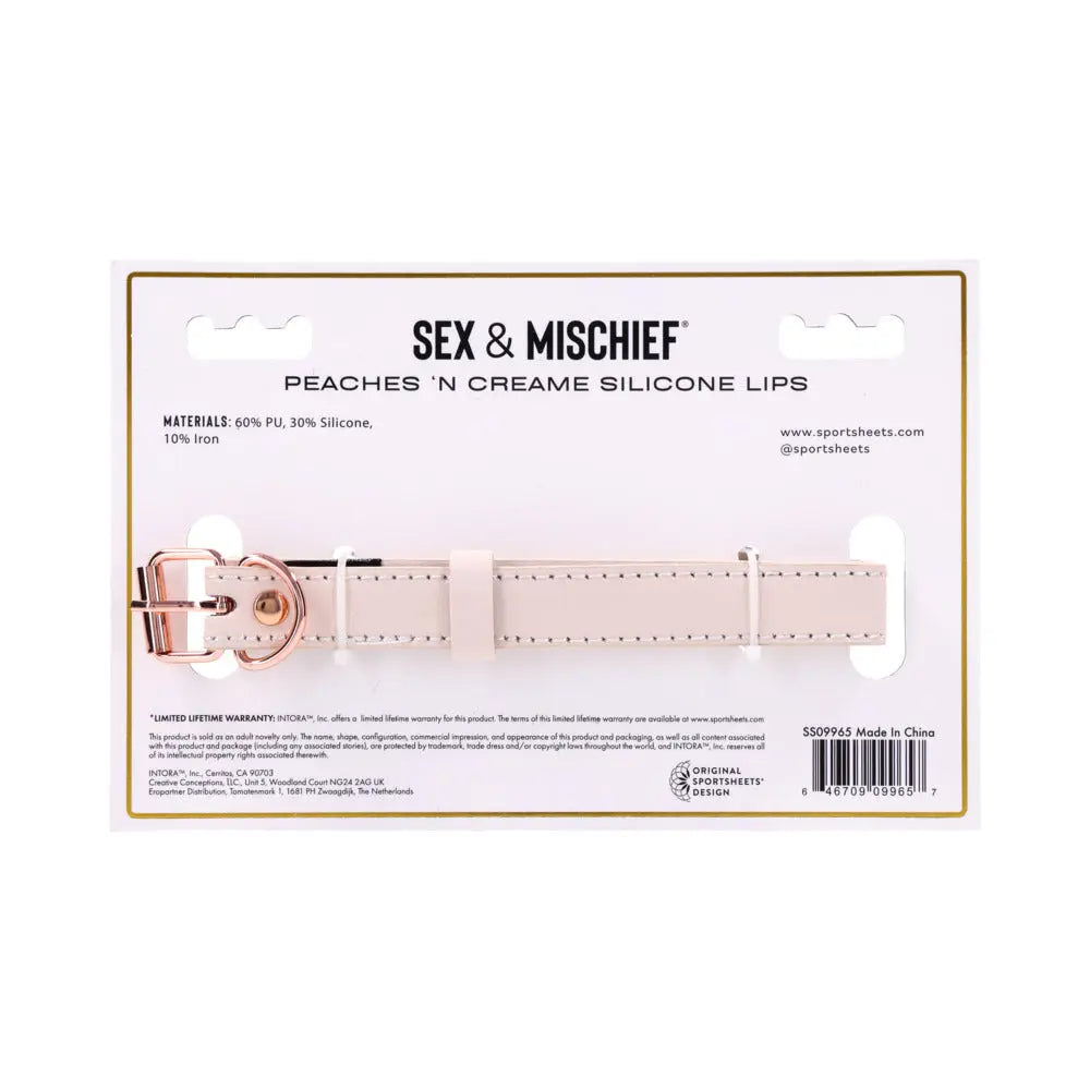 Sportsheets Sex & Mischief Peaches n CreaMe Silicone Lips Sportsheets
