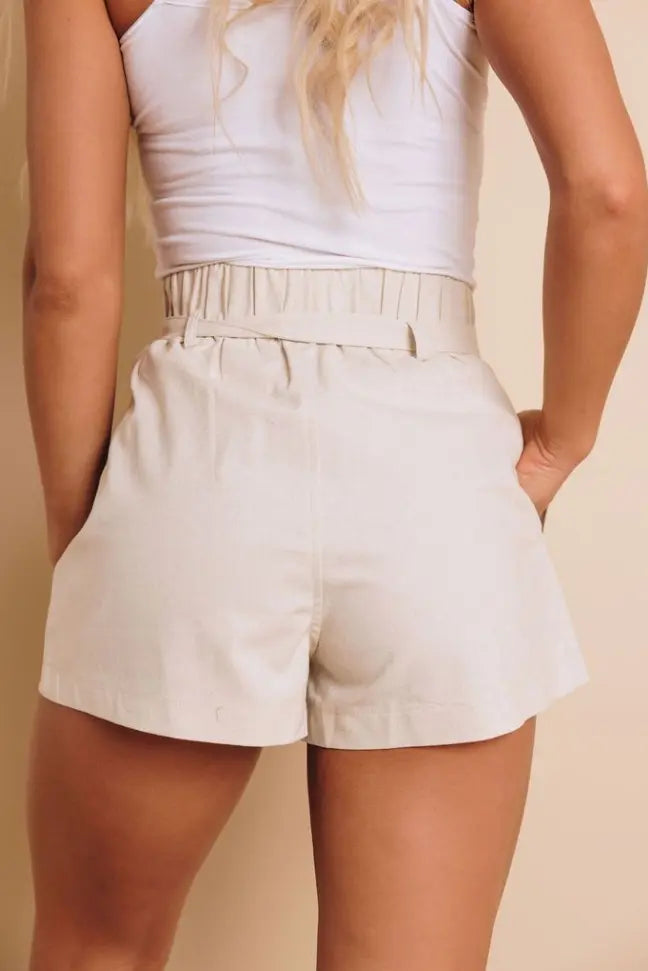 Sprague Tie Waist Shorts Stay Warm in Style