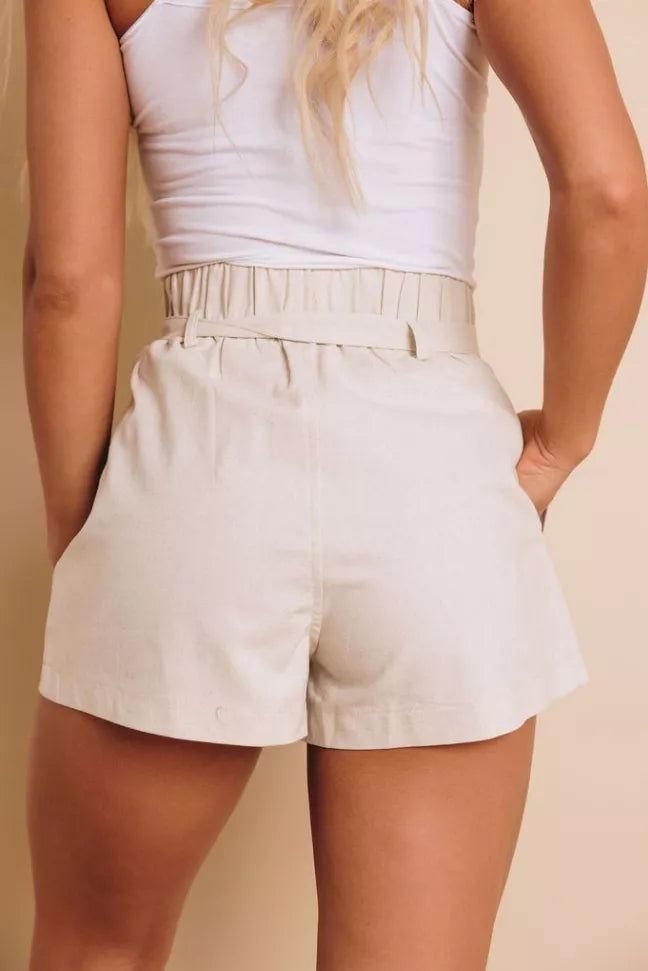 Sprague Tie Waist Shorts Stay Warm in Style