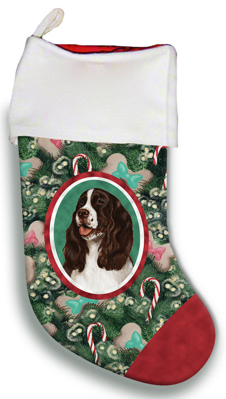 Springer Spaniel L/W- Best of Breed Christmas Stocking Best of Breed