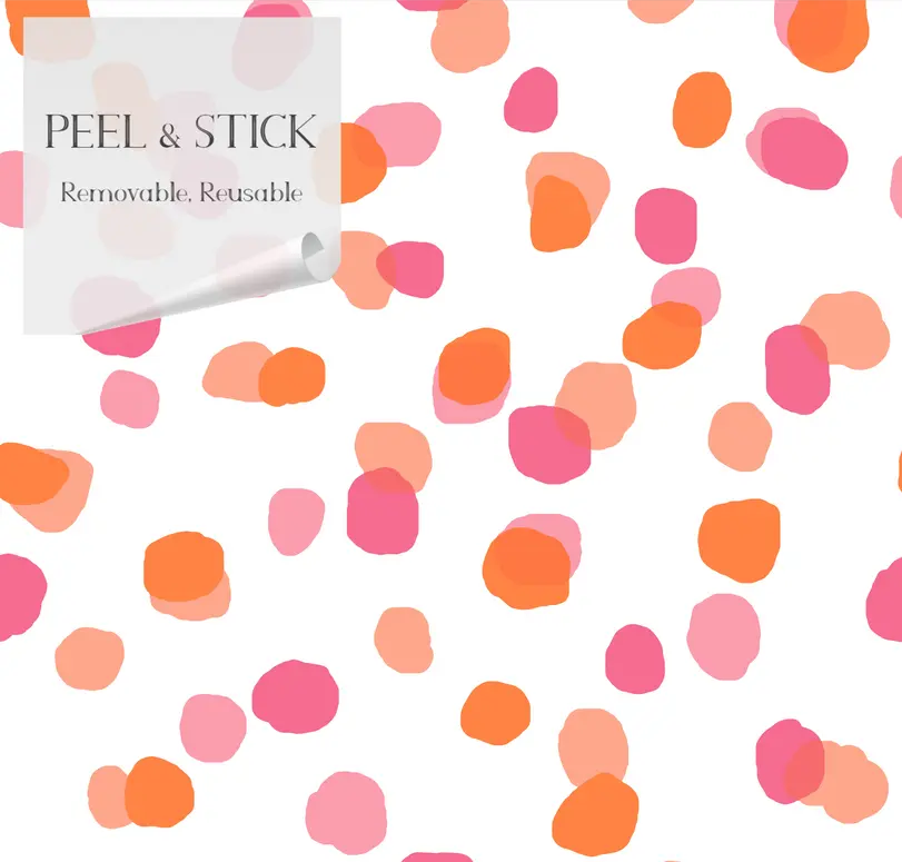 Sprinkles Vinyl Canvas Peel & Stick Wallpaper Panel SBC-LTD