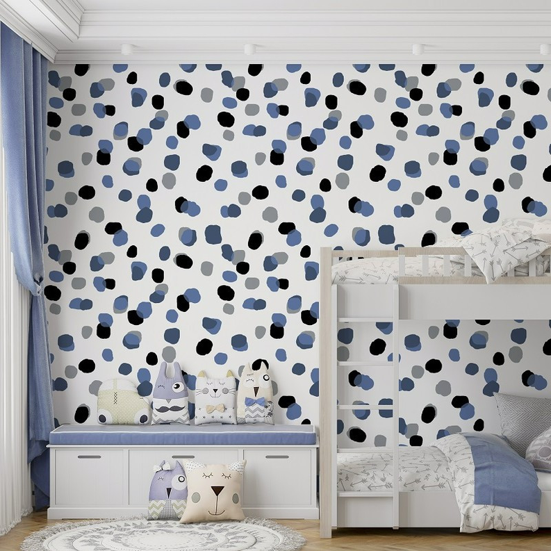 Sprinkles' Contemporary Polka Dot Peel & Stick Wallpaper SBC-LTD