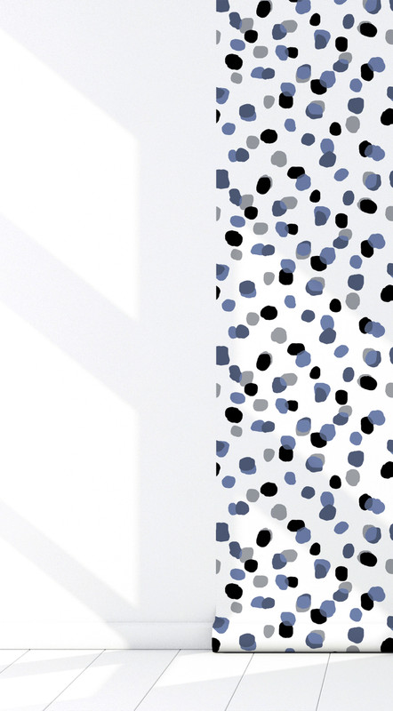 Sprinkles' Contemporary Polka Dot Peel & Stick Wallpaper SBC-LTD