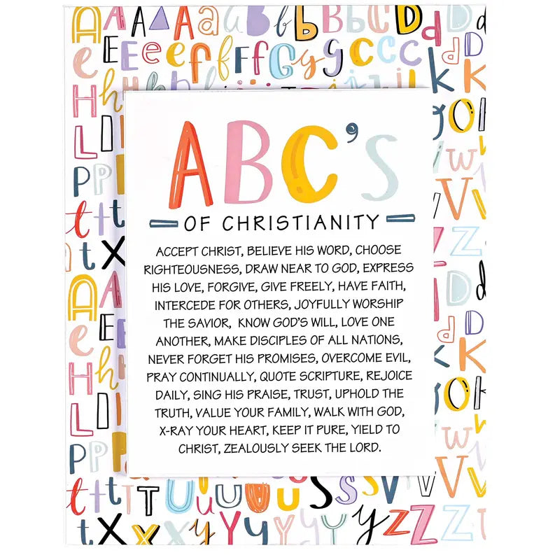 Stacked Wall Plaque ABC Of Christianity Dicksons Inc