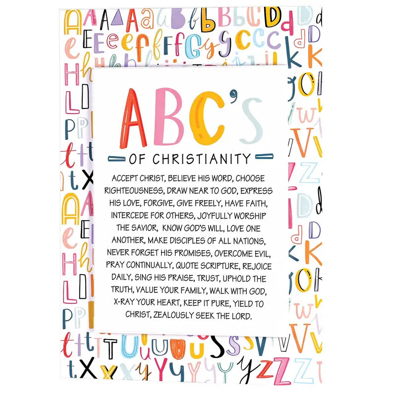 Stacked Wall Plaque ABC Of Christianity Dicksons Inc