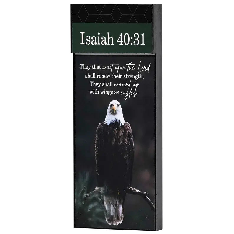 Stacked Wall Plaque Eagle Isaiah 40:31 Dicksons Inc