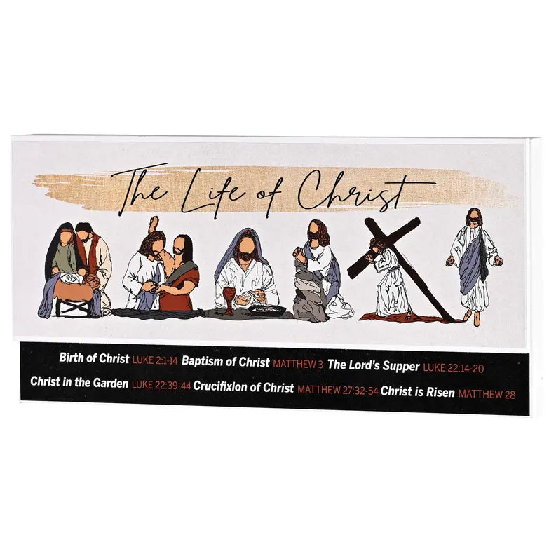 Stacked Wall Plaque Life Of Christ Dicksons Inc