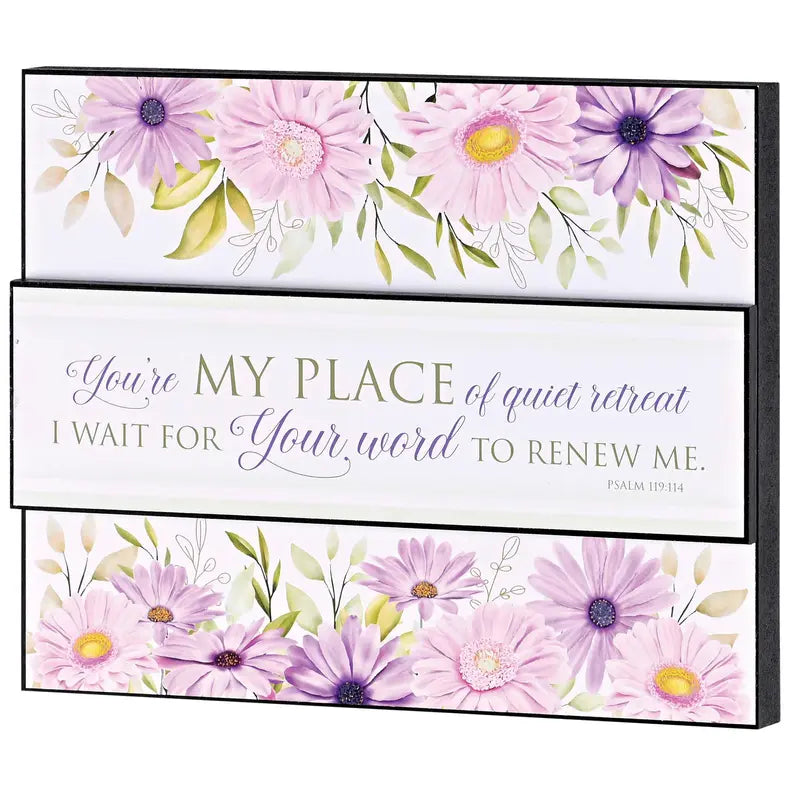 Stacked Wall Plaque My Place Of Quiet Dicksons Inc