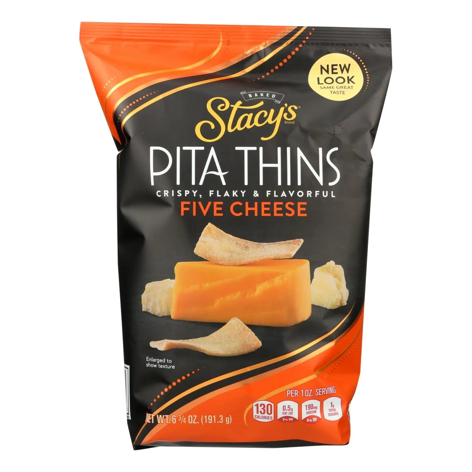 Stacy's Pita Chips 5 Cheese Pita Crisps - Cheese - Case Of 8 - 6.75 Oz. Stacy's Pita Chips