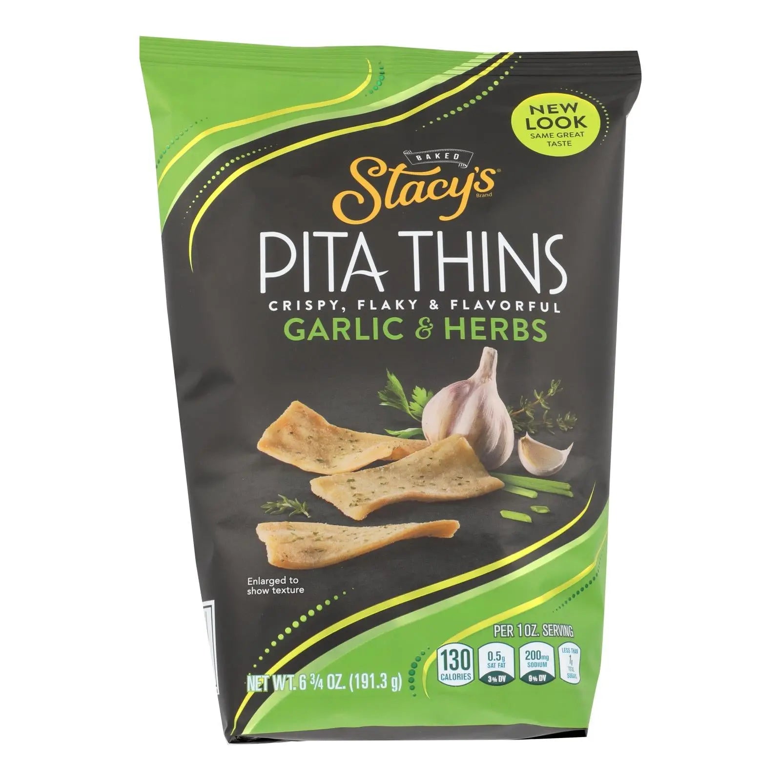 Stacy's Pita Chips Perfectly Thymed Pita Crisps - Case Of 8 - 6.75 Oz. Stacy's Pita Chips