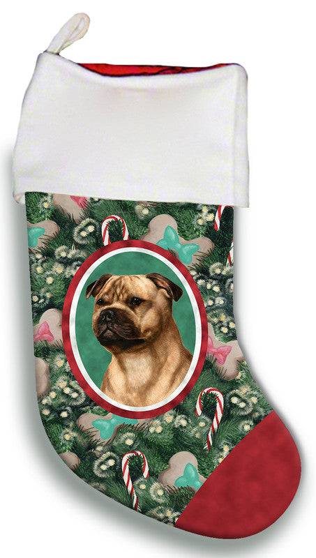 Staffordshire Bull Terrier Fawn- Best of Breed Christmas Stocking Best of Breed
