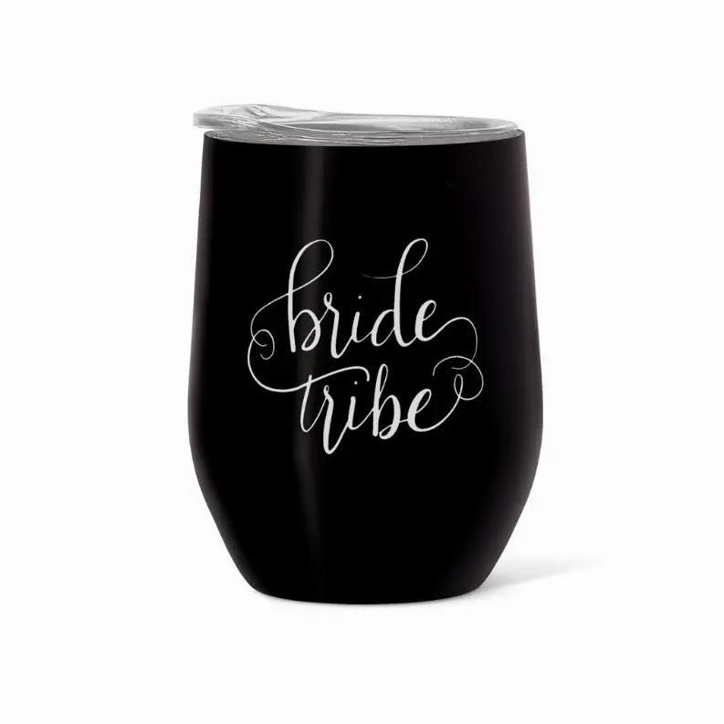 Stainless Steel Bride Tribe Wine & Coffee Tumbler 16 oz. Samantha Margaret