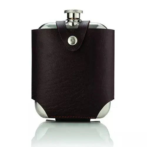 Stainless Steel Flask And Traveling Case By Viski True Brands