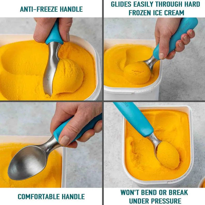 Stainless Steel Ice Cream Scoop - Professional Ice Scooper Jarganic