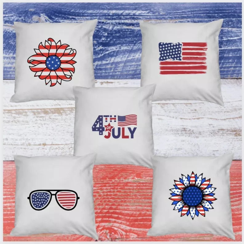 Stars & Stripes Pillow Covers The Adorned Willows Marketplace LLC